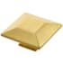 Belwith Keeler Bijou Polly 2-3/4" Square Flat Pyramid Luxury Cabinet / Drawer / Furniture Knob Brushed Golden Brass