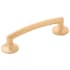 Belwith Keeler Flare 3-3/4 Inch (96 mm) Center to Center Flared Base Posts Cabinet Handle / Drawer Pull Brushed Golden Brass
