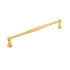 Belwith Keeler Fuller 12" Center to Center Vintage Appliance Handle / Appliance Pull Brushed Golden Brass
