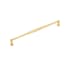 Belwith Keeler Fuller 18" Center to Center Vintage Appliance Handle / Appliance Pull Brushed Golden Brass