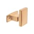 Belwith Keeler Cambridge 2-3/4" Wide Minimalist Block Bathroom Towel Robe Hook Brushed Golden Brass