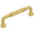 Belwith Keeler Berkshire 3-3/4" Center to Center Traditional Single Barrel Cabinet Handle / Drawer Pull Brushed Golden Brass