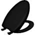 Bemis Classic Colors Elongated Closed-Front Toilet Seat Black