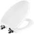 Bemis Mayfair Benton Elongated Enameled Wood Closed-Front Toilet Seat and Lid White