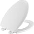 Bemis Elongated Closed-Front Toilet Seat and Lid with Top-Tite Stay-Tite Seat Fastening System™ and Precision Seat Fit™ Adjustable Hinge White