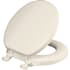 Bemis Eden Round Closed-Front Cushioned Vinyl Soft Toilet Seat and Lid Biscuit