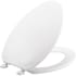 Bemis Elongated Plastic Closed-Front Toilet Seat with Top-Tite® Hinge White