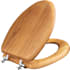 Bemis Natural Reflections Elongated Closed-Front Toilet Seat Natural Oak