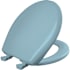Bemis Round Marine Bowl Closed-Front Toilet Seat and Lid with Top-Tite Hinge Twilight Blue