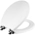 Bemis Mayfair Benton Round Closed-Front Toilet Seat with Stay-Tite Seat Fastening System and Whisper Close Hinge White