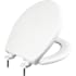 Bemis Round Hospitality Plastic Closed-Front Toilet Seat with Stay-Tite Commercial Fastening System White