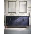 BEMMA Gracie 60" Free Standing Double Basin Vanity Set with Cabinet and Vanity Top Pacific Blue / Carrara Marble Top / Satin Brass Hardware