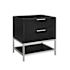 BEMMA Diamond 30" Single Free Standing Vanity Cabinet Only - Less Vanity Top Charcoal Black / Brushed Nickel Hardware