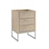 BEMMA Markham 24" Single Free Standing Vanity Cabinet Only - Less Vanity Top Cashmere Grey / Brushed Nickel Hardware