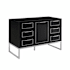 BEMMA Markham 48" Single Free Standing Vanity Cabinet Only - Less Vanity Top Midnight Black / Brushed Nickel Hardware