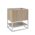 BEMMA Terra 30" Single Free Standing Vanity Cabinet Only - Less Vanity Top Cashmere Grey / Brushed Nickel Hardware