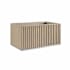 BEMMA Terra 36" Single Wall Mounted Vanity Cabinet Only - Less Vanity Top Cashmere Grey / Brushed Nickel Hardware