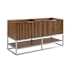 BEMMA Terra 60" Double Free Standing Vanity Cabinet Only - Less Vanity Top Walnut / Brushed Nickel Hardware