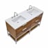 BEMMA Diamond 60" Quartz Vanity Top White Quartz