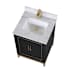 BEMMA Gracie 24" Marble Vanity Top with Backsplash Carrara Marble