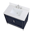 BEMMA Gracie 36" Quartz Vanity Top with Backsplash White Quartz