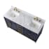 BEMMA Gracie 60" Marble Vanity Top with Backsplash Carrara Marble