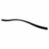 Berenson Fluid 11-11/32" and 12-19/32" Dual Center to Center Modern Wave Arch Large Cabinet Handle / Drawer Pull Black