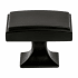 Berenson Hearthstone Pack of (25) - 1-9/16" Wide Bold Rectangular Cabinet / Drawer Knobs Matte Black