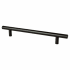 Berenson Tempo 6-5/16" (160mm) Center to Center Contemporary Bar Style Cabinet Handle / Drawer Pull Black