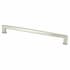 Berenson Subtle Surge 12" Center to Center Contemporary Soft Square Thin Appliance Handle / Appliance Pull Brushed Nickel