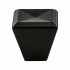 Berenson Connections 1-1/8 Inch Square Tapered Column Cabinet Knob / Drawer Knob Matte Black