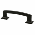 Berenson Hearthstone 3-3/4" Center to Center Thick Rugged Farmhouse Cabinet Handle / Drawer Pull Matte Black