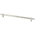 Berenson Radial Reign 18" Center to Center Modern Industrial Diamond Knurled Appliance Pull / Handle Brushed Nickel