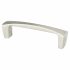 Berenson Aspire 3-3/4" (96 mm) Center to Center Contemporary Curved Cabinet Handle / Drawer Pull with Mounting Hardware Brushed Nickel