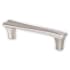 Berenson Fluidic Pack of (25) 3-3/4" (96mm) Center to Center Contemporary Contoured Cabinet Handles / Drawer Pulls with Mounting Hardware Brushed Nickel