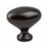Berenson American Classics 1-5/16 Inch Oval Egg Cabinet Knob / Drawer Knob Rubbed Bronze