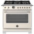 Bertazzoni Heritage 36 Inch Wide 5.9 Cu. Ft. Free Standing Gas Range Avorio