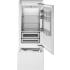 Bertazzoni 30 Inch Wide 14 Cu. Ft. Bottom Mount Right Hand Refrigerator White