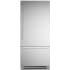Bertazzoni 36 Inch Wide 17.7 Cu. Ft. Bottom Mount Right Hand Refrigerator - No Handle Stainless Steel