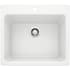 Blanco Liven 25" Dual Mount Single Basin SILGRANIT Laundry Sink White