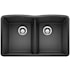 Blanco Diamond 32" Undermount Double Basin SILGRANIT Kitchen Sink Anthracite