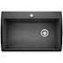 Blanco Diamond 33-1/2" Dual Mount Single Basin SILGRANIT Kitchen Sink Anthracite