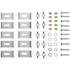 Blanco Set of 10 Undermount Sink Installation Clips for SILGRANIT sinks N/A