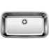 Blanco Stellar 28" Super Single Bowl Undermount Stainless Steel Kitchen Sink Refined Brushed