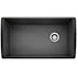 Blanco Diamond 33-1/2" Undermount Single Basin SILGRANIT Kitchen Sink - Less Undermount Clips 440851 Anthracite