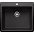 Blanco Liven 25" Drop-In/Undermount Single Basin SILGRANIT Kitchen Sink Anthracite