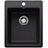 Blanco Liven 16-3/4" Drop-In/Undermount Single Basin SILGRANIT Bar Sink Coal Black