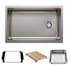 Blanco Inteos 30" Undermount Single Basin Stainless Steel Kitchen Sink with Colander and Cutting Board Stainless Steel