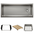 Blanco Inteos 45" Undermount Single Basin Stainless Steel Kitchen Sink with Colander and Cutting Board Stainless Steel