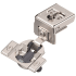 Blum COMPACT CLIP 110 Degree 1 Inch Overlay Full-Extension Blumotion Soft-close Press-in Hinge -Single Nickel